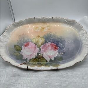 Porcelain Plate floral decorative vintage